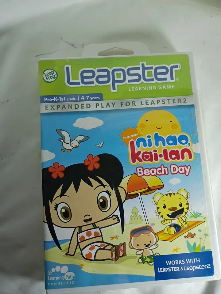 LeapFrog Leapster / Leapster 2 Ni Hao, Kai-Lan Beach Day Learning Game (2009) - Image 2 of 4