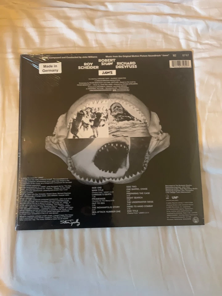 JAWS 50th Anniversary Shark Infested Water Filled vinyl LP  Limited sealed - Image 3 of 3