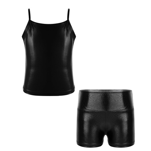 Kids Girls Dance Outfit Sports Sports Suit Yoga Dancewear Gymnastics Sportwear - Picture 16 of 69