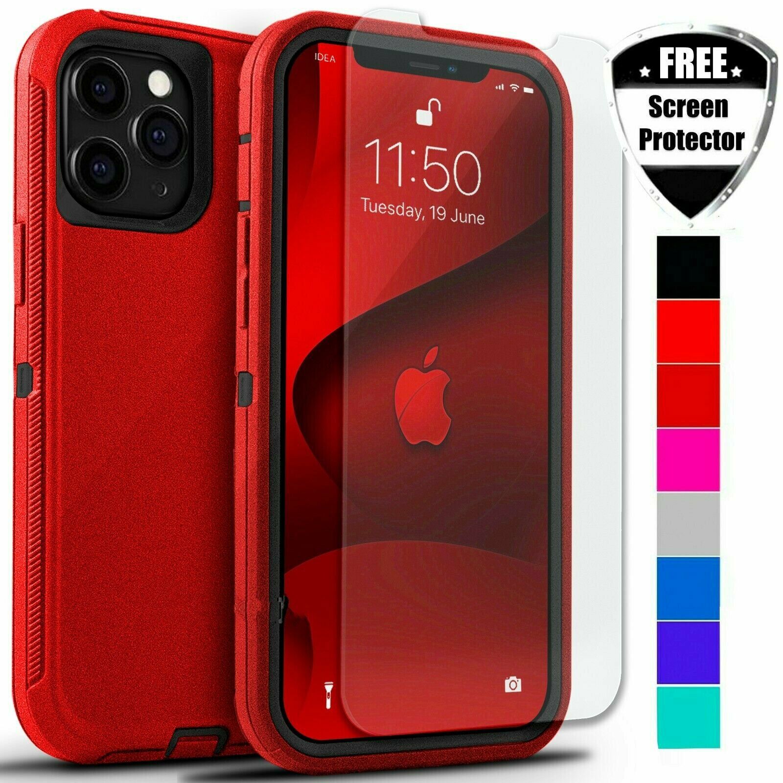 iPhone 14 Pro Max - Protector de lujo con textura suave y resistente a  golpes serie fortaleza