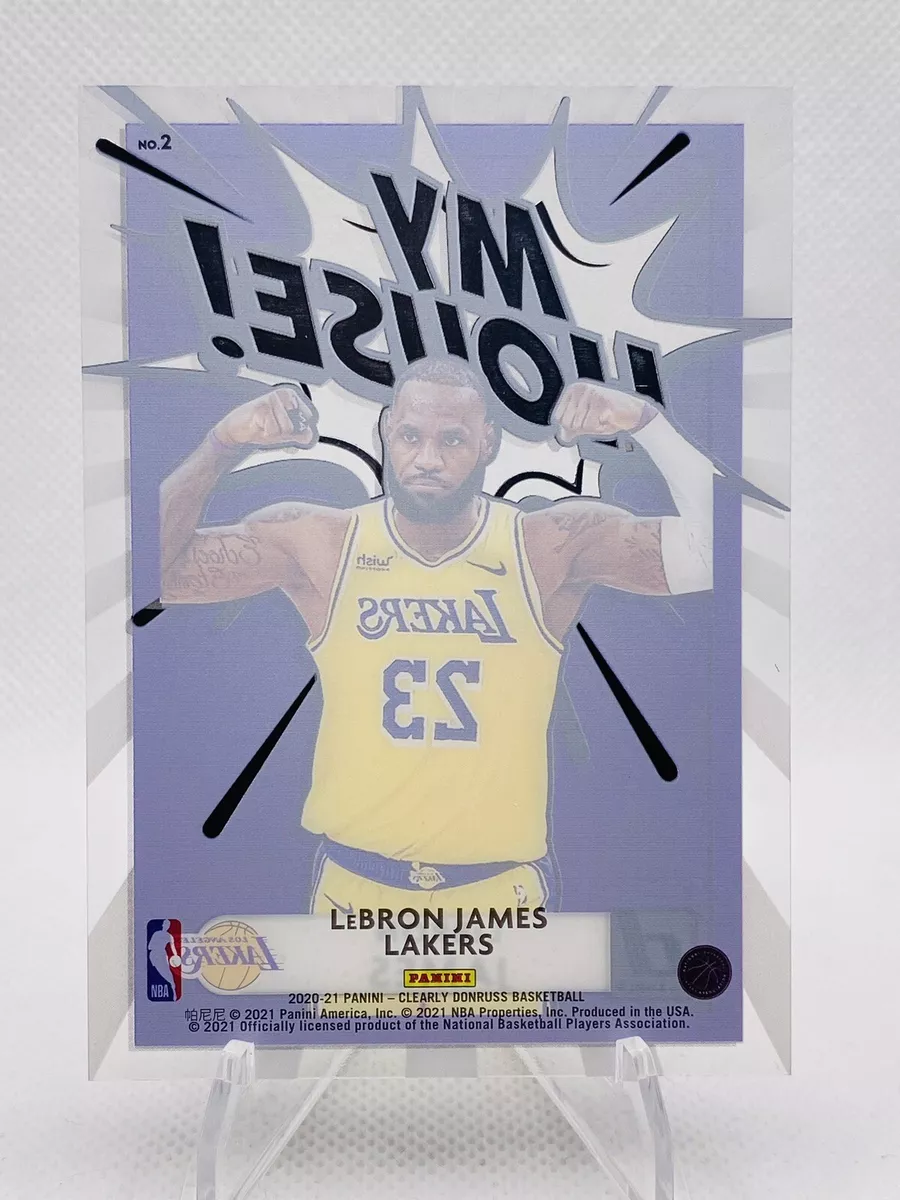 LeBron James 2020-21 Panini Clearly Donruss #2 My House Insert LA Lakers