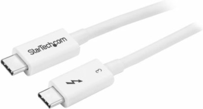 StarTech.com 40 Gbit/s Thunderbolt 3-Kabel   45 cm (40 Gbit/s), weiß 
