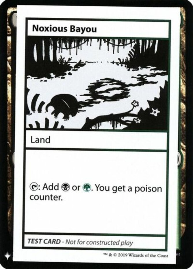 1x Noxious Bayou (Has PW Symbol) NM-Mint, English Playtest Cards