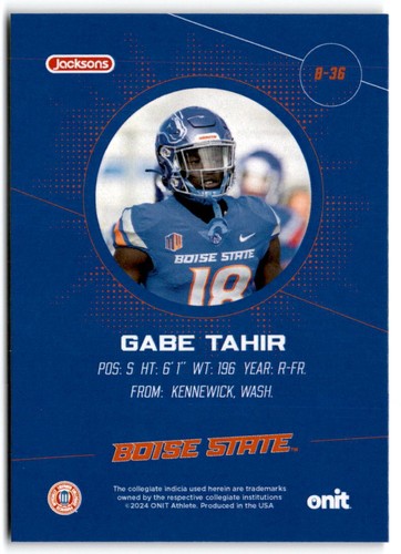 Tarjetas de fútbol americano ONIT Boise State Series 1 2024 base e insertos tu eliges tarjeta - Imagen 73 de 278