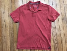 Eddie Bauer Men's Medium Short Sleeve Outdoor Maroon Performance Polo Golf