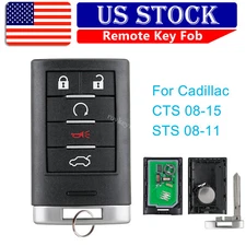 For 2008 2009 2010 2011 2012 2013 2014 Cadillac CTS Smart Remote Car Key Fob
