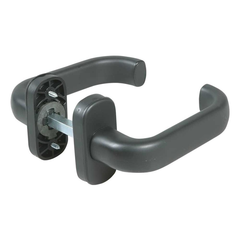 Maniglia in resina, con molla per infissi in ferro IBFM 536/N