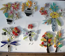 Mosaic Tile Variations, Of Flowers, Dragonfly, Butterflies Autumn Trees & More