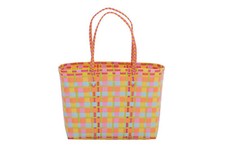 NEU Overbeck & Friends Zara gelb klein Markttasche Einkaufskorb Korb Kunststoff 