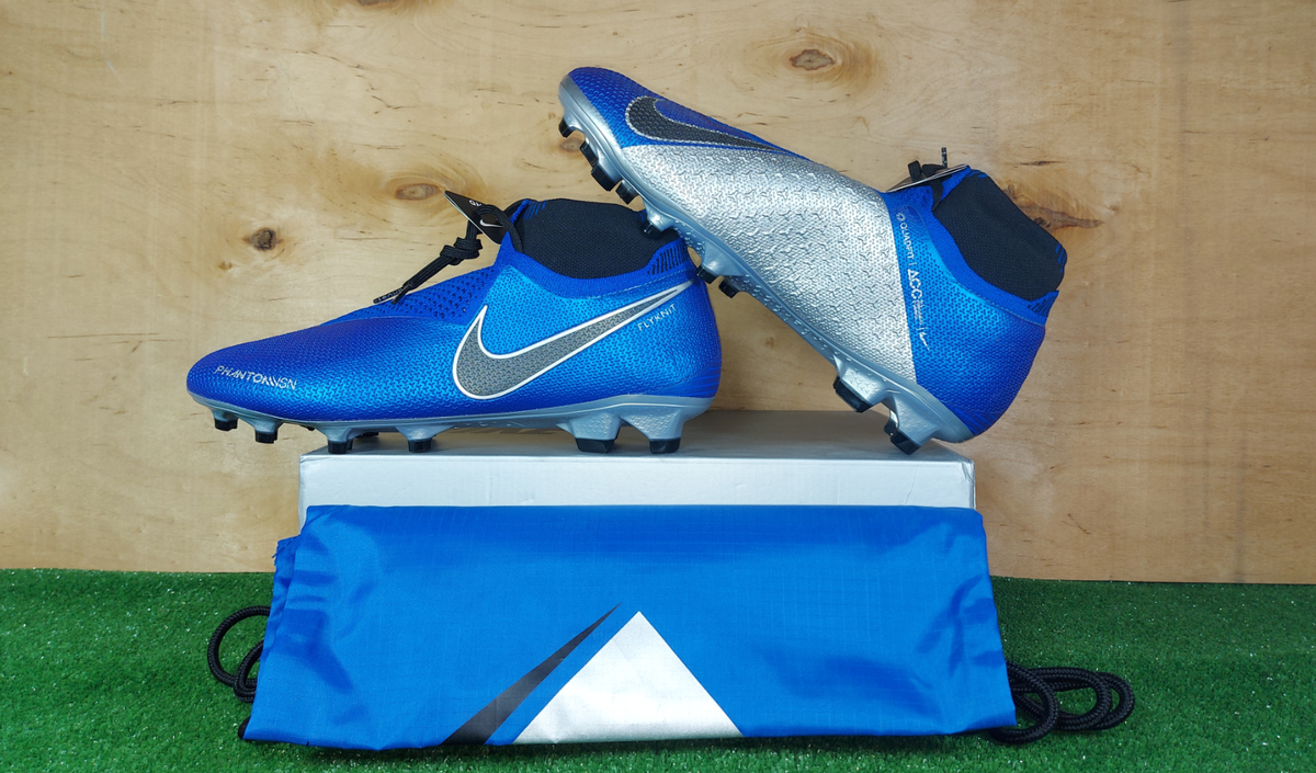 Nike Phantom VSN Elite DF FG AO3262-400 Blue boots Cleats mens