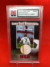 DAVID BECKHAM NSA Game Used 2-Color Patch Jersey  TRUE 1/1 MANCHESTER UNITED💎💎