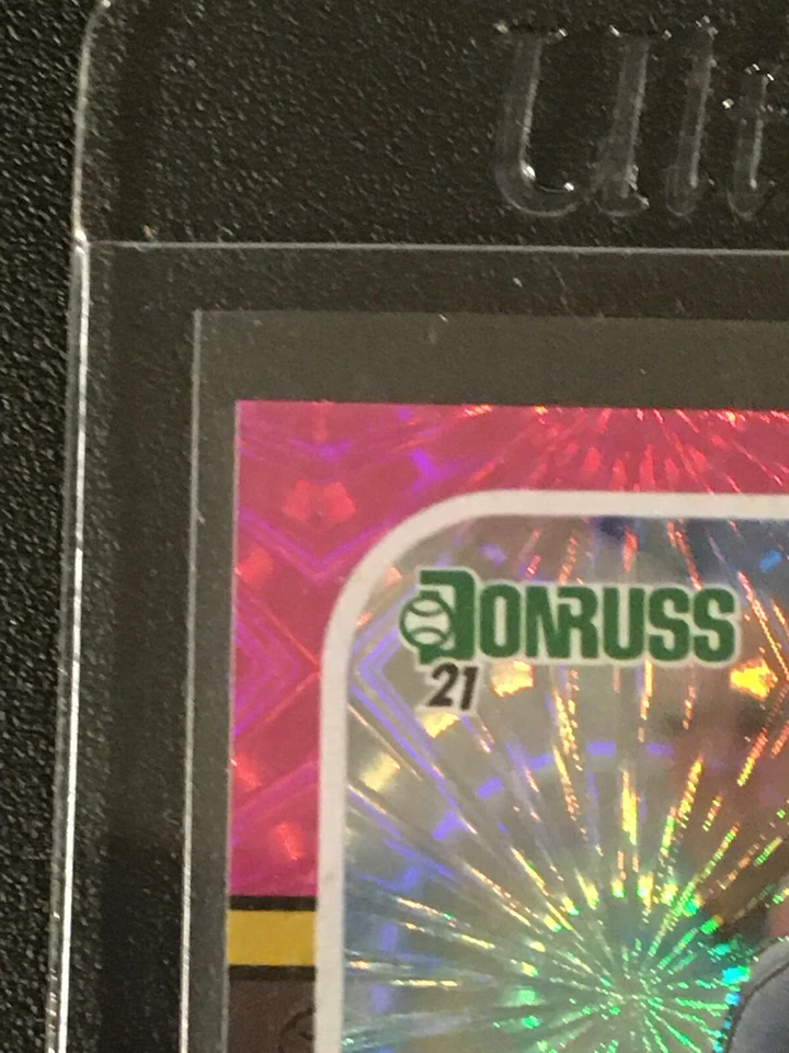 2021 Donruss Pink Fireworks Auto Travis Blankenhorn #'d /199 - Image 3 of 4