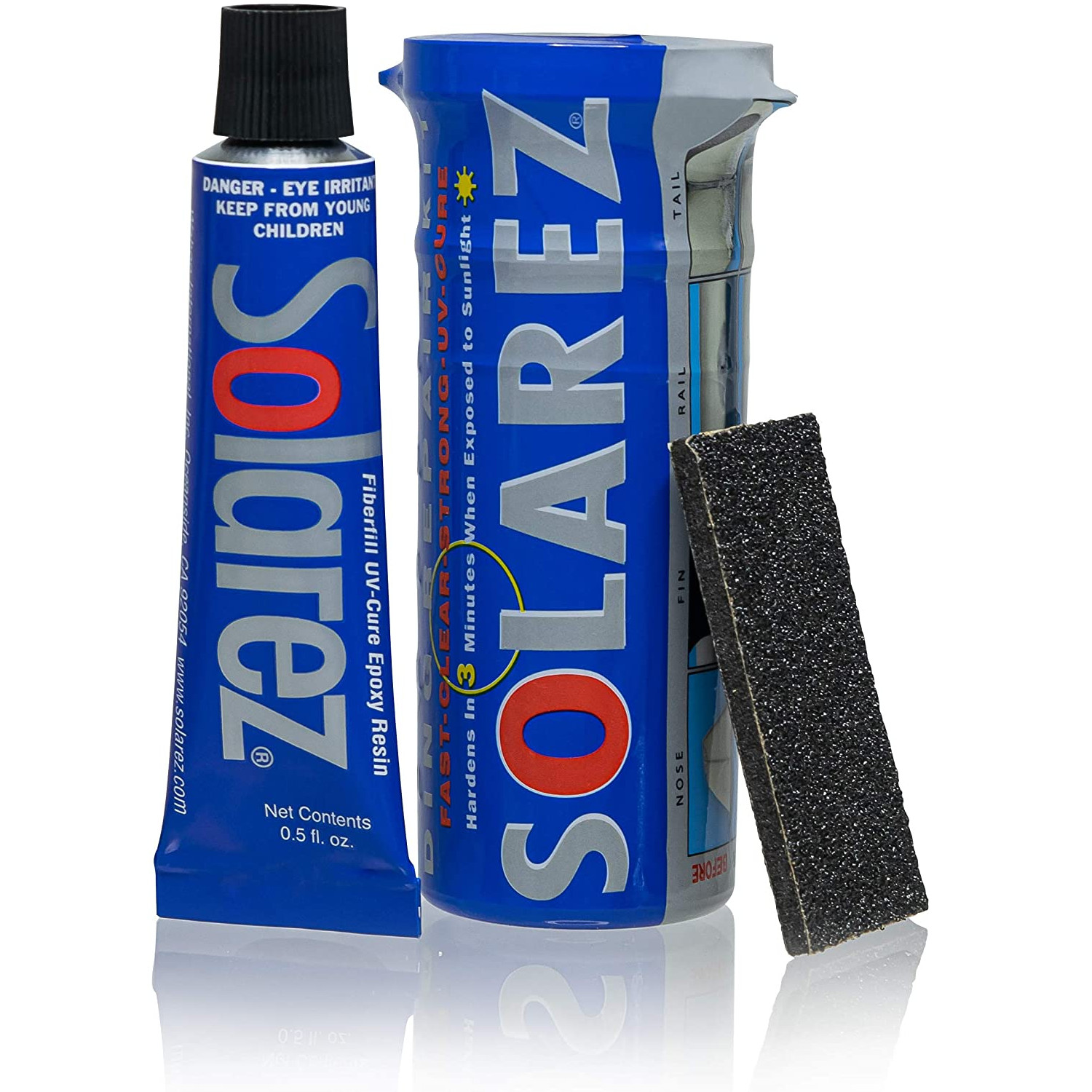 SOLAREZ Suncure Mini Epoxy Surfboard Ding Repair Fiberfill Resin NEW 1/2oz kit