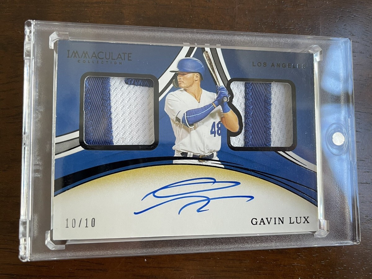 2020 Panini Immaculate Dual Memorabilia Signatures /10 Gavin Lux 