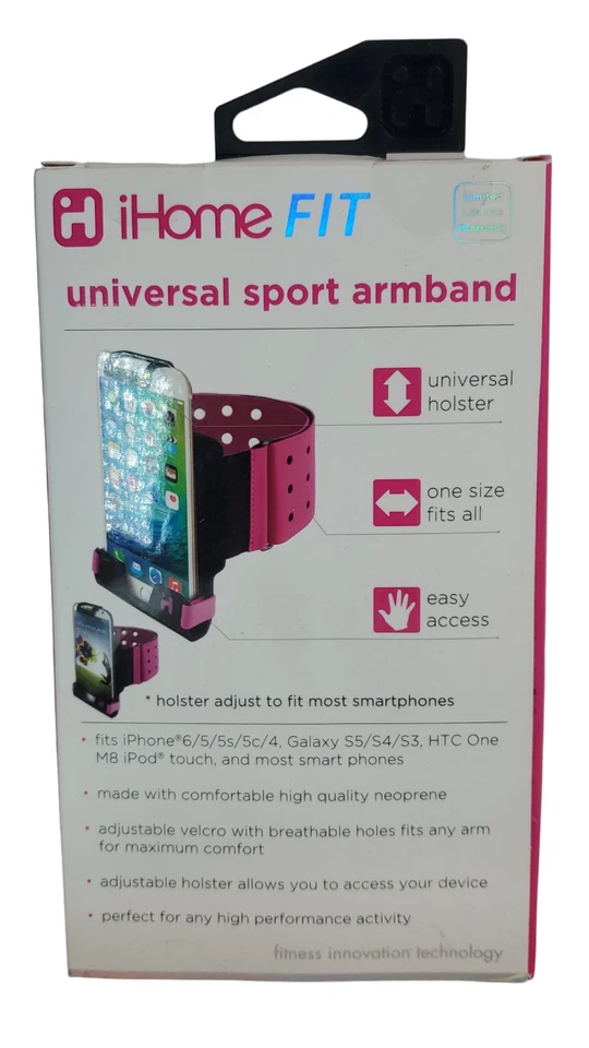 iHome Universal Adjustable Sport Armband - Pink - Image 2 of 4