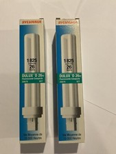 Lot of 2 Sylvania 20679 CF26DD/827 26W Fluorescent Light Bulb 2-Pin G24d-3