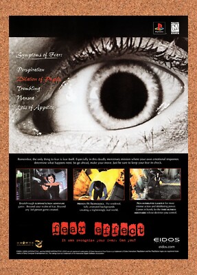 1999 Fear Effect PS1 Original Advertisement / Retro Promo v1