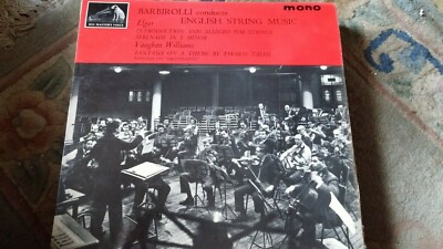 ''Barbirolli Conducts English String Music''  Mono  vinyl LP-ALP 1970