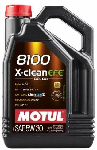 Motul 5L Synthetic Engine Oil 8100 5W30 X-Clean EFE 109471 - Picture 1 of 1