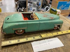 Vtg Distler Wind Up toy Car Tin Germany Packard Auto US Zone Green