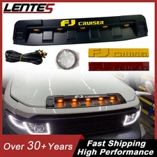 New Fit 07-14 Toyota FJ Cruiser Front Engine Hood Air Intake Grille Cover w/Lamp
