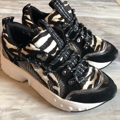 DKNY Annie Rhinestone Logo Knit Slip-On Wedge Sneakers | Dillard's