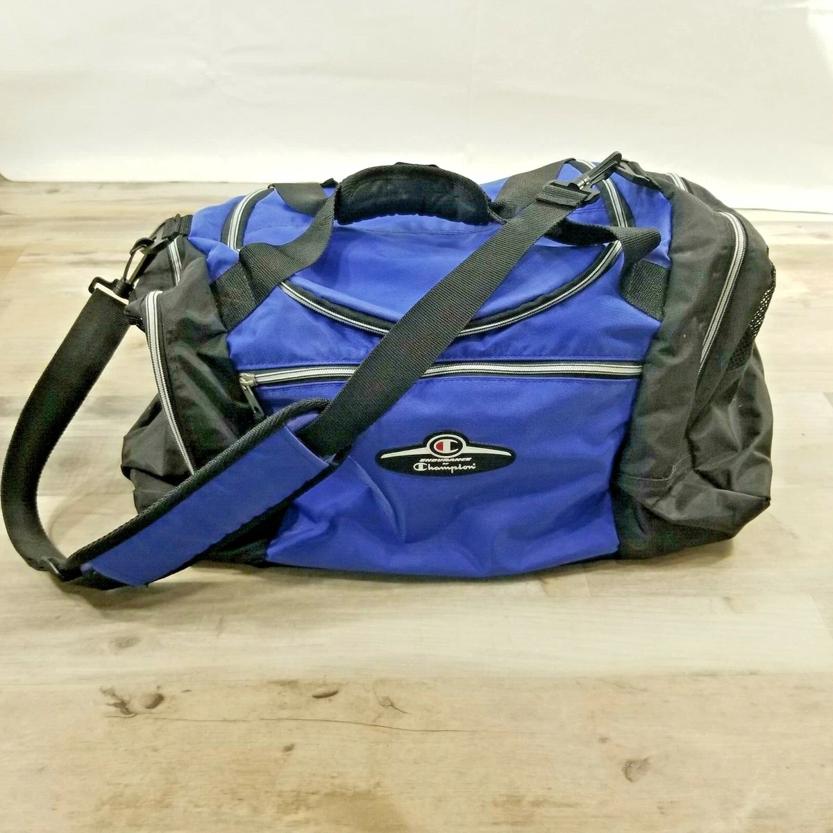 Vintage Endurance by Champion Gym Bag School Travel Blue Black