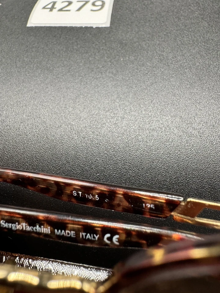 ВИНТАЖНЫЕ МУЖСКИЕ ДИЗАЙНЕРСКИЕ ОПРАВЫ SERGIO TACCHINI ST 1005 АНТИКВАРНЫЕ черепаховые 49-20 - Изображение 3 из 4