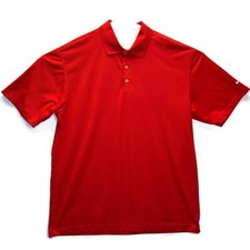 NIke Golf Fit Dry Polo Shirt XL Red Solid Mens