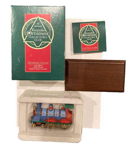 1990 HALLMARK Keepsake Ornament Collector's Christmas Limited Metal Locomotive - 第 1/12 張圖片