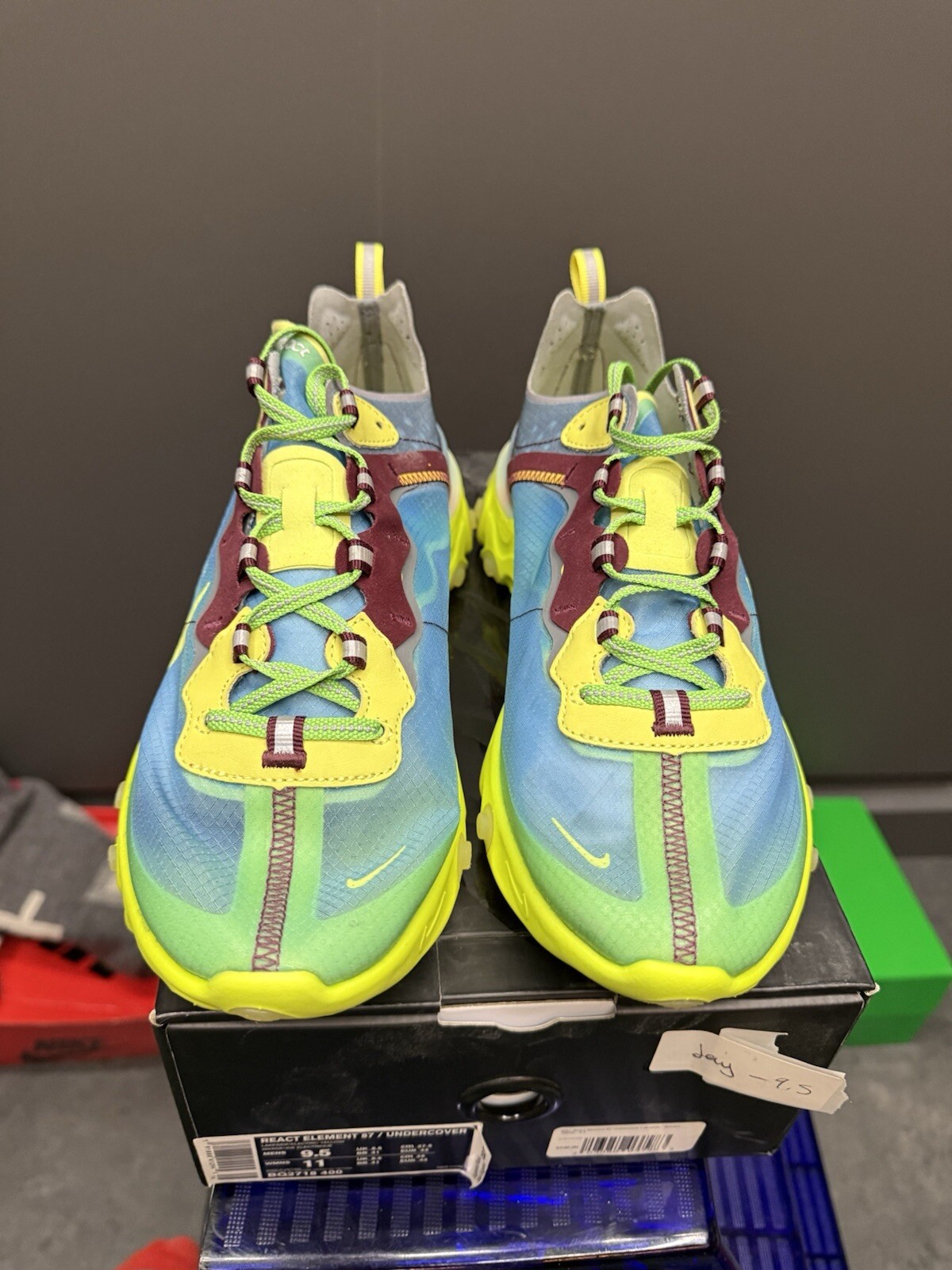 Nike React Element 87 Undercover Lakeside 9.5 BQ2… - image 3
