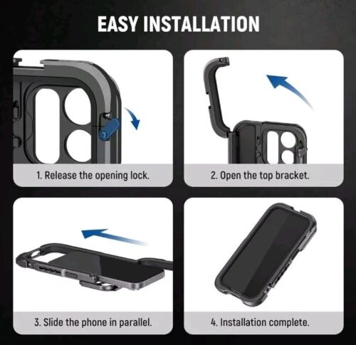 NEEWER 15 Pro Cage Video Rig with Dual Handles, Quick Release 67mm Filter... - Picture 2 of 12