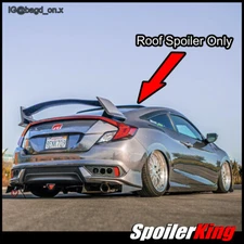 SpoilerKing 284R Rear Roof Spoiler Window Wing (Fits: Honda Civic 2016-2021 2dr)