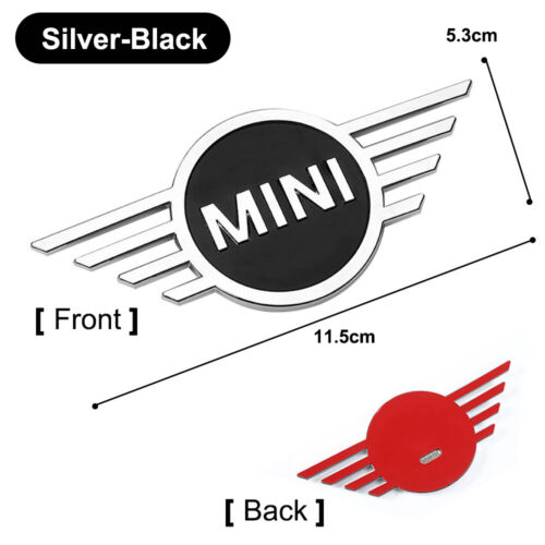 2x Wings Emblem Engine Hood Tailgate Badge Sticker for Mini Cooper F55 F56 F57 - Afbeelding 1 van 13