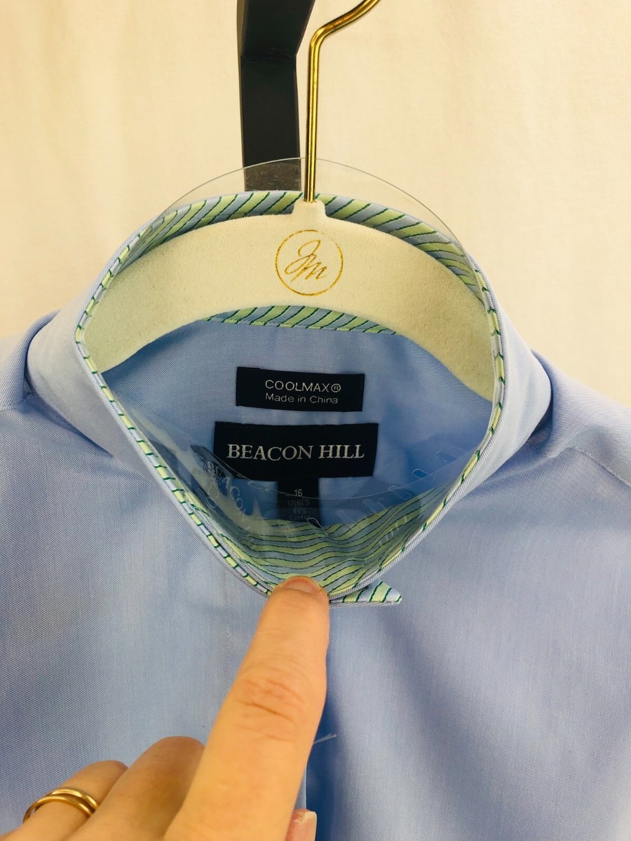 Chemise D'équitation Beacon Hill Fille 12 Ans - Bleu - Collection Coolmax - Neuve
