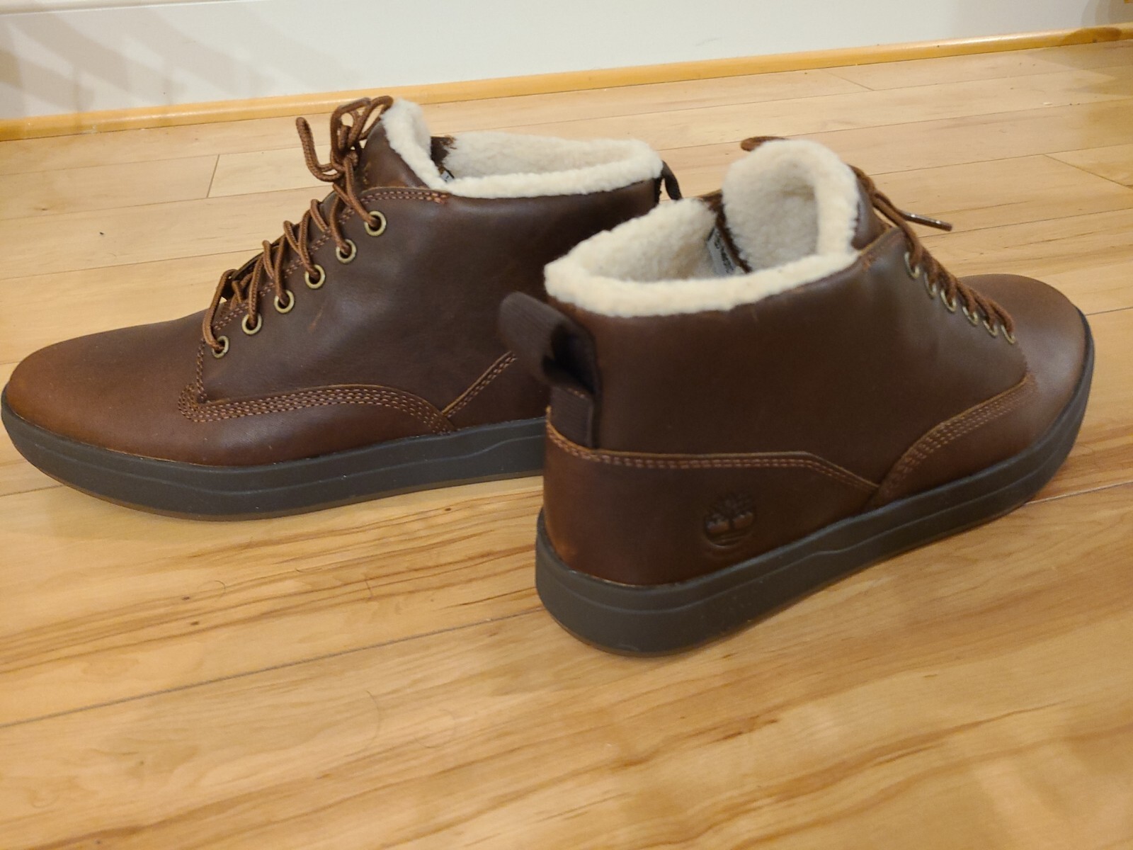 New Timberland Men's Davis Square Waterproof Leather Lined Chukka Boots