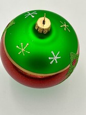 PALLE ALBERO DI NATALE IN VETRO DECORAZIONI ADDOBBI -  9 cm