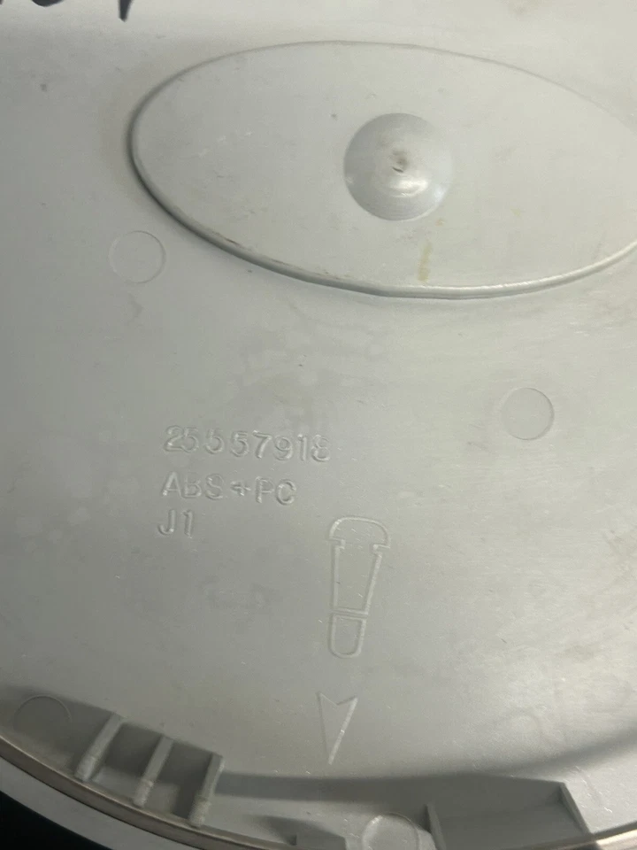 25557918 1995-1997 Buick Riviera OEM tapa central plástico plateado (1) Foto 3 de 3