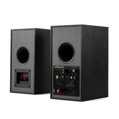 Klipsch R-41PM 2-Way Powered Bluetooth Bookshelf Speakers w/ Built