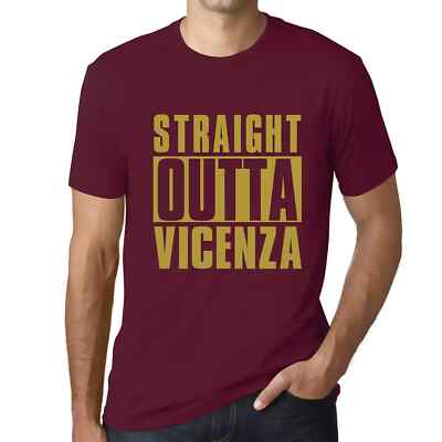 ULTRABASIC Herren T-Shirt Straight aus Vicenza Straight Outta Vicenza