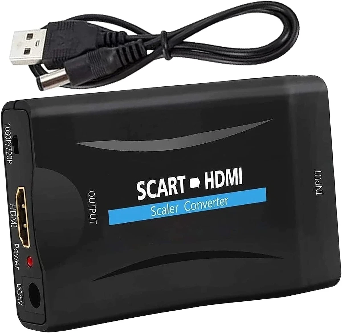 CONVERTIDOR CONVERSOR DE EUROCONECTOR a HDMI CABLE USB