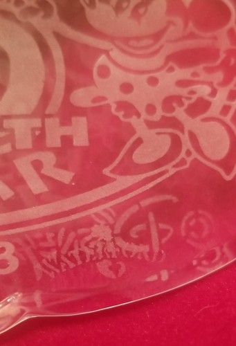 1998 Waterford Crystal Disney Mickey & Minnie Mouse 70th Anniv Ornament geätzt - Bild 6 von 6