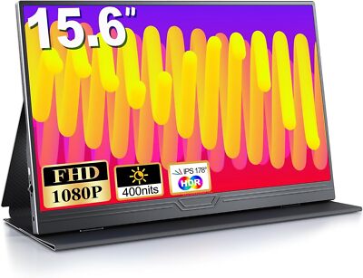 COOLHOOD GS156CM2-B Portable Monitor 15.6'' FHD 1920x1080 IPS HDR Mini-HDMI USB-C