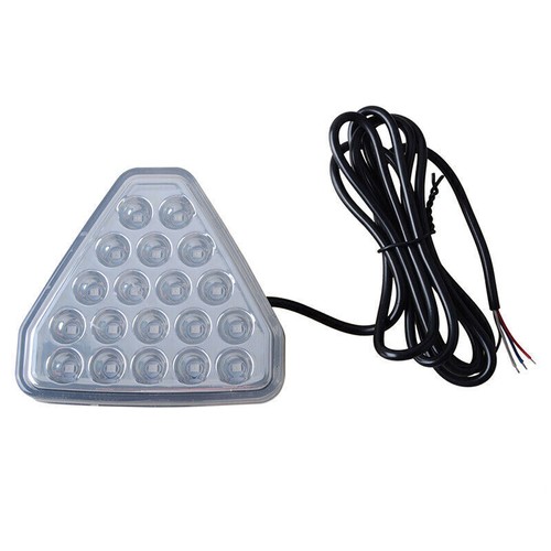 Clear Lens F1 Style Triangle 12 LED Rear Stop Tail 3rd Brake Strobe Light Lamp ' - Picture 3 of 6