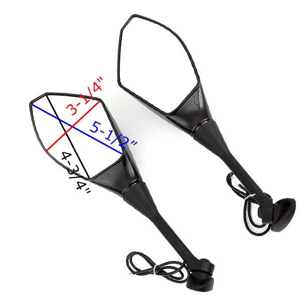 Espejos retrovisores LED intermitentes para motocicleta Suzuki GSXR600 GSX-R600 2000-2019 Foto 2 de 4