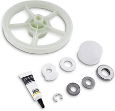 New Genuine OEM Whirlpool Washer Pulley and Thrust Bearing Kit 12002213