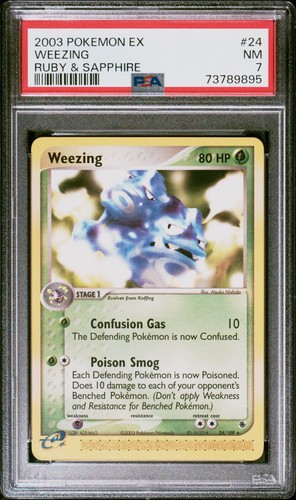 Weezing graded PSA 7 for sale on eBay