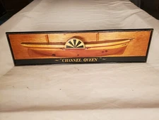 Vintage Wood Half Hull Ship Model 26" Long