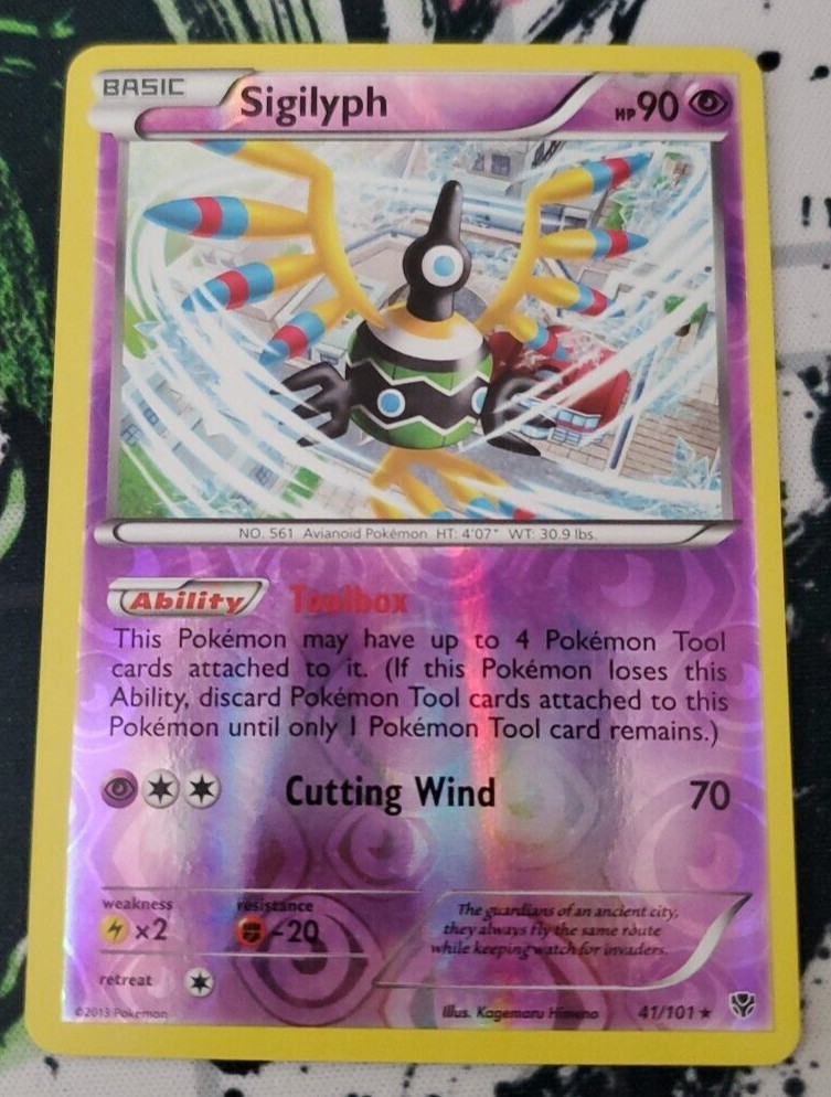 Sigilyph 41/101 Reverse Holo Pokemon Plasma Blast