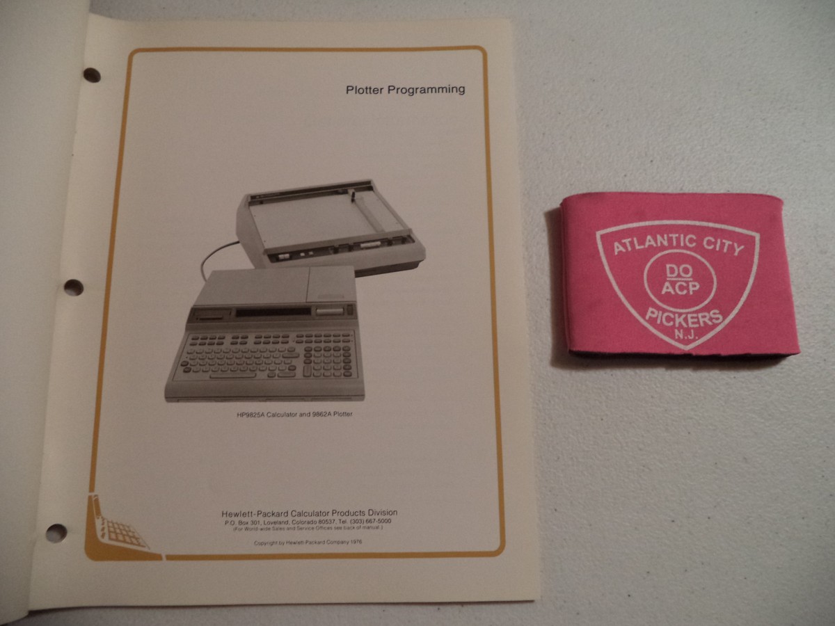 HEWLETT PACKARD HP 9825A CALCULATOR 9862A PLOTTER HEWLETT PACKARD HP 9825A CALCULATOR 9862A PLOTTER